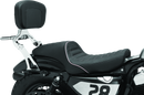 Kuryakyn Fixed Mounts Multi-Purpose Driver & Passenger Backrest for Harley Davidson XL Models - Chrome Part 7097