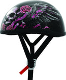 Bikers Choice Skid Lids Wild One Helmet - Small, Low-Profile Contoured Design with D.O.T. Safety Standards