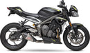 Yoshimura 19680BP521 Street Triple At2 Works Slip-On Exhaust with Matte Carbon Fiber End Cap