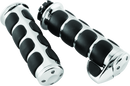 Kuryakyn ISO Grips with Throttle Boss for Dual Cable Harley - Chrome Finish