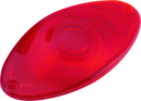 Bikers Choice Part 490175 Cat Eye Taillight Replacement Lens - Red for Powersports Vehicles