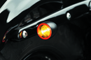 Kuryakyn Kellermann Bullet 1000 White/Amber Clear Lens Turn Signal - Satin Black