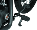 Kuryakyn Heavy Industry Switchblade Footpegs with Adapter – Satin Black for Harley-Davidson