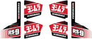 Yoshimura RS9-NB004 Muffler Decal Set - 6 Pieces