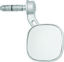 Kuryakyn Dillinger Bar End Mirrors Silver – Rugged Industrial Style with Wide Field of View