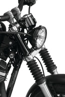 Bikers Choice 39MM Black Short Fork Boots - Extended 5 inches, Collapsed 2.25 inches (Pair)