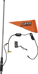 QuadBoss 4Ft Clear Single LED Lighted Whip with Bluetooth Control and Customizable Colors