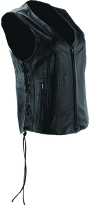 Kuryakyn Leather by River Road Sapphire Leather Vest for Women - Small