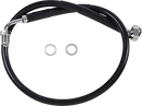 DRAG SPECIALTIES Brake Line - Front (Upper) - Black 618601-BLK