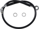 DRAG SPECIALTIES Brake Line - Front (Upper) - Black 618631-BLK
