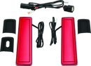 Kuryakyn Tracer Filler Panel Lights with Red Lens for Harley Davidson Saddlebags Part