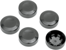 DRAG SPECIALTIES Rear Pulley Bolt Cover - Black D26-0152B