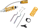 OHLINS S36HR1C1 Monotube Shock Absorber for Honda Grom – Adjustable Rebound and Compression Damping, External Reservoir