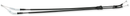 PARTS UNLIMITED Black Vinyl Throttle Cable - Kawasaki 54012-1604