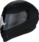 Z1R Jackal Helmet - Flat Black, XS | Aerodynamic Motorcycle Helmet with Sun Visor and Ventilation