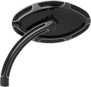 ARLEN NESS Mirror - Beveled - Side View - Short - Cat Eye - Black - Left 13-130