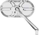 ARLEN NESS Mirror - Side View - Caged Series/Deep Cut - Chrome - Left 13-165