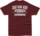 DBK Till The End Tee Burgundy Large - 100% Cotton T-Shirt