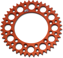 RENTHAL Rear Sprocket - Aluminum - 44 Tooth - Orange 224U-520-44GPOR