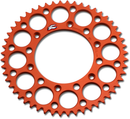 RENTHAL Rear Sprocket - Aluminum - 52 Tooth - Orange 224U-520-52GPOR