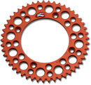 RENTHAL Rear Sprocket - Aluminum - 49 Tooth - Orange - Gas Gas/Husqvarna/KTM 441U-428-49GPOR