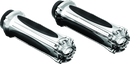 Kuryakyn Zombie Grips Throttle-By-Wire Chrome Part 6298 for Powersports Vehicles
