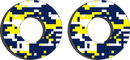 FACTORY EFFEX Grip Donuts - Husqvarna Blue/Yellow 22-67600