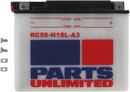 PARTS UNLIMITED Battery - RC50-N18L-A3 C50-N18L-A3