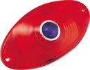 Bikers Choice Replacement Red Cat Eye Taillight Lens with Blue Dot – Custom Fit for Harley-Davidson Motorcycles