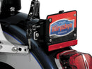 Kuryakyn License Plate Helmet Lock with Mount – Black Finish for Secure Helmet Storage