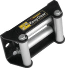 QuadBoss 4-Inch Winch Roller Fairlead for Synthetic Rope and Steel Cable