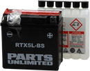 PARTS UNLIMITED AGM Battery - RTX5L-BS .24 L CTX5L-BS