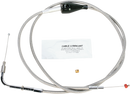 BARNETT Stainless Steel Idle Cable - Cruise - +8" - '96-'01 Touring 102-30-41004-8