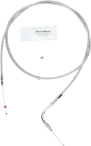 BARNETT Stainless Steel Idle Cable - +10" - '96-'01 Touring 102-30-40017-10