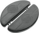 DRAG SPECIALTIES Half-Moon Floorboard - w/ Vibration Inserts - Black - FL 17-0418NB