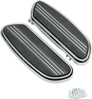 DRAG SPECIALTIES Sweeper Floorboards - Driver - Chrome - FL P17-0431