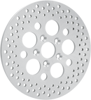 DRAG SPECIALTIES Drilled Brake Rotor - Rear - 11.875" - Touring 06-0177A