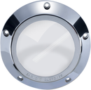 BARNETT Derby Cover - Chrome/Clear - '99-'06 Big Twin 343-30-43006