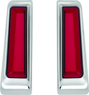Kuryakyn Tracer LED Inserts for Saddlebag Supports Chrome – Compatible with Harley Davidson Touring Models