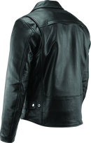 Kuryakyn River Road Ironclad Classic Leather Jacket for Powersports - Black, Small