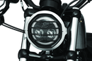 Kuryakyn Dillinger Headlight Trim 5-3/4" Silver – Custom Fit for Harley Sportster, Dyna, and Softail Models