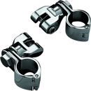 Kuryakyn Peg Mounts with 1-1/4 inch Magnum Quick Clamps Chrome – Pair