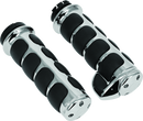 Kuryakyn ISO Grips with Throttle Boss for Dual Cable Harley - Chrome Finish