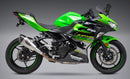 Yoshimura Exhaust Street Alpha T Slip-On SS & CF Works for Kawasaki Ninja 400 & Z400 (Part