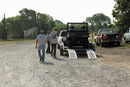 QuadBoss Folding Arch UTV Ramp 18 x 88 Pair – Lightweight Aluminum Loading Ramps with Adjustable Security Straps