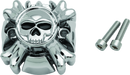 Kuryakyn Replacement Zombie Grip Emblems Without Throttle Boss Chrome – Stylish PowerSports Accents