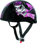 Bikers Choice Skid Lids Bad To The Bone Original Helmet – XL, Low-Profile, D.O.T. Certified Powersports Helmet