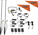 QuadBoss 6Ft Bluetooth LED Whip and Rock Light Kit with RGB Connectivity