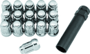 QuadBoss Spline Lug Nuts 12x1.25 - Silver for Powersports Vehicles