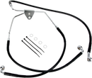 DRAG SPECIALTIES Brake Line - Front (Lower/Upper) - Black 620085-BLK
